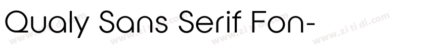 Qualy Sans Serif Fon字体转换